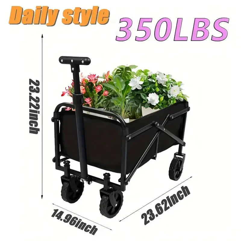 Heavy-Duty Collapsible Wagon Cart with All-Terrain Wheels | StriveRiseFit