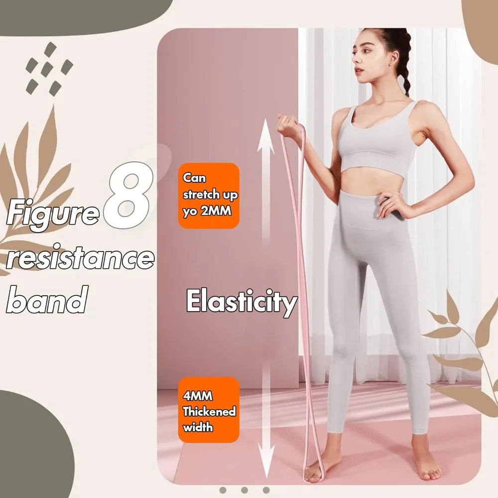 Figure 8 Resistance Band, 15 lbs Non-Slip for Strength & Posture Training | StriveRiseFit