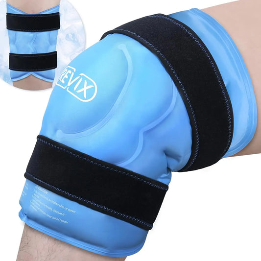 Extra Large Knee Ice Pack Wrap | 20" Cold Compress, Reusable, Back & Shoulder Therapy