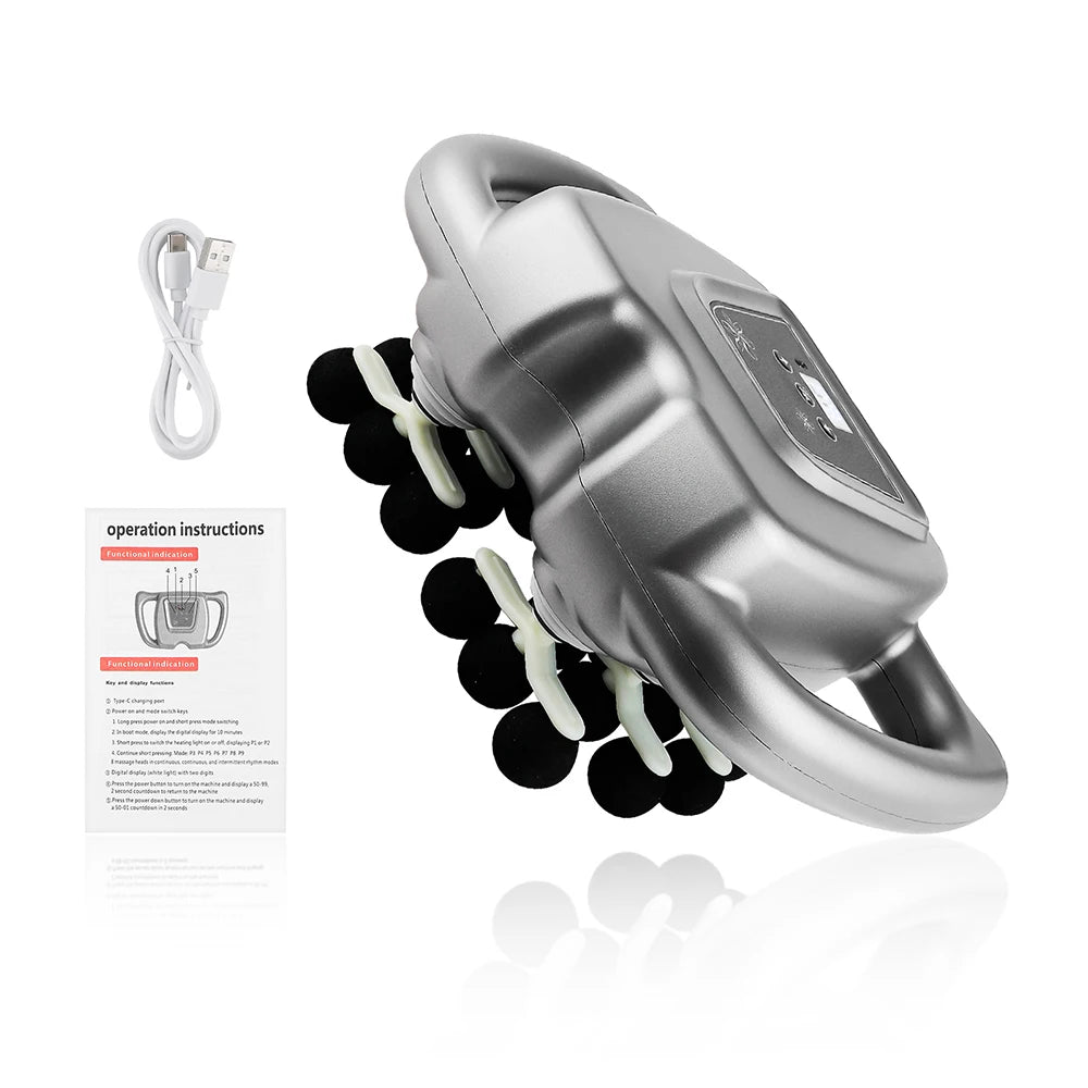 24-Head Fascia Gun | 9 Modes, Full Body Muscle Massager | StriveRiseFit