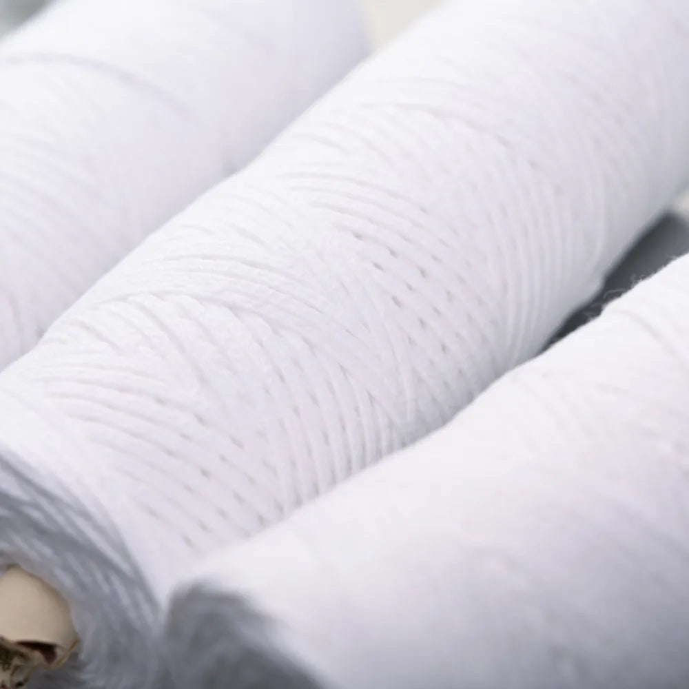 100m Cotton Candle Wick Roll, Eco & Square Braid, Multiple Strand Sizes | StriveRiseFit
