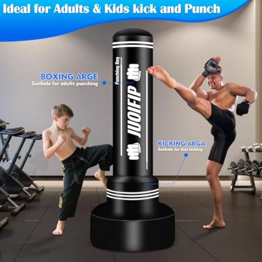 Freestanding Punching Bag with Stand - Heavy Duty MMA & Kickboxing Training Equipment