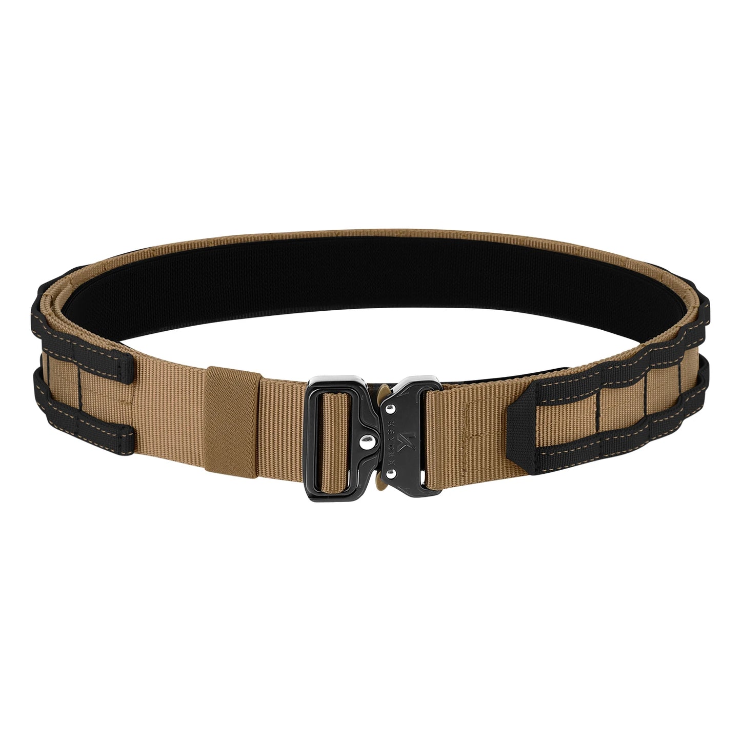 KRYDEX Tactical Rigger MOLLE Belt 1.75" - Heavy Duty Inner & Outer Combat Belt with Quick Release Buckle