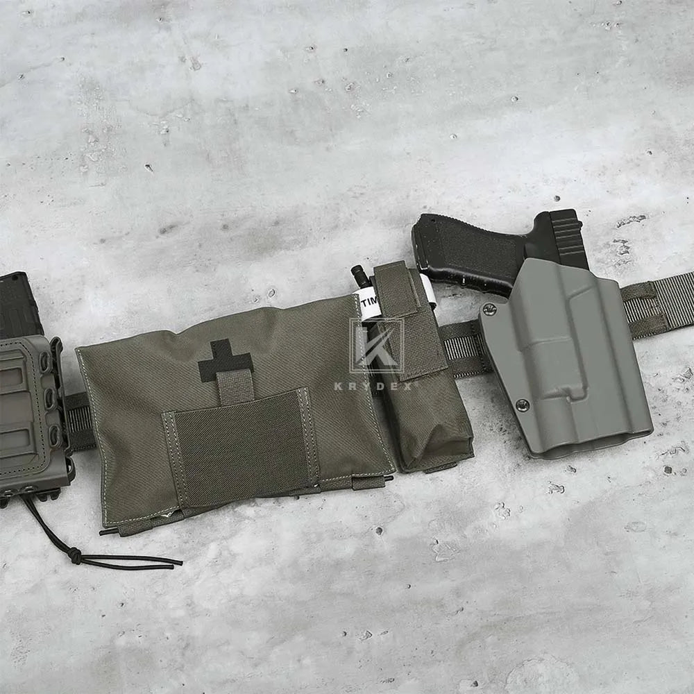 KRYDEX Tactical Rigger MOLLE Belt 1.75" - Heavy Duty Inner & Outer Combat Belt with Quick Release Buckle