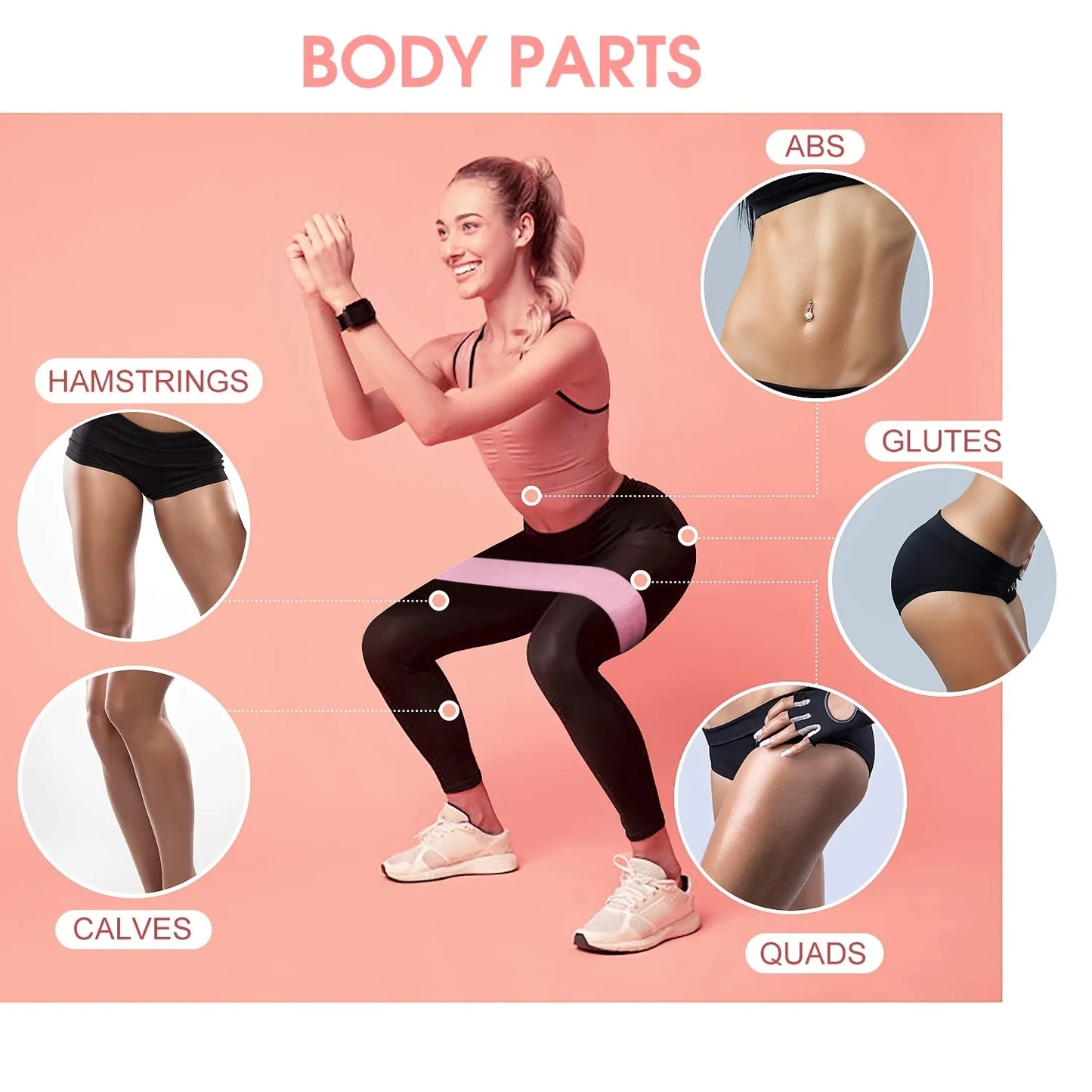3-Piece Resistance Bands Set for Legs & Glutes Training | StriveRiseFit