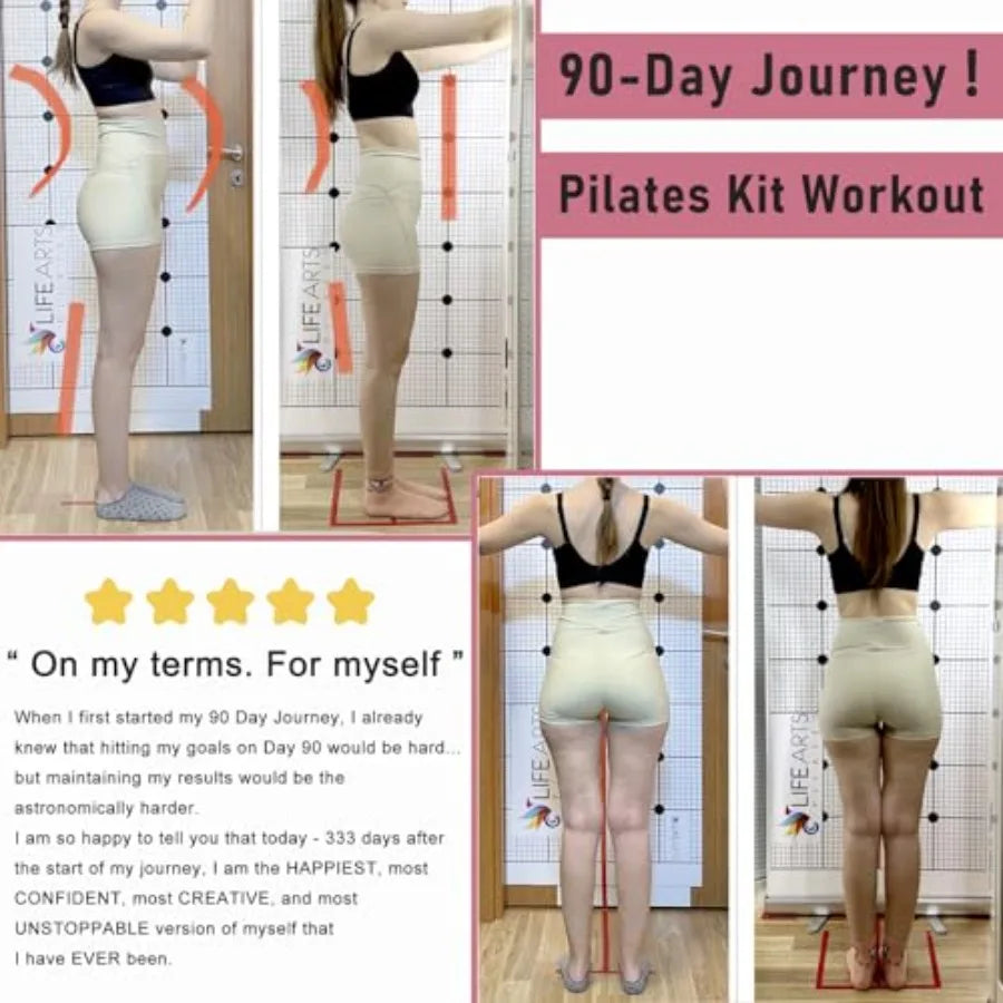 Pilates Ring Kit with Ankle & Wrist Weights, Resistance Bands & Ball for Home Toning | StriveRiseFit