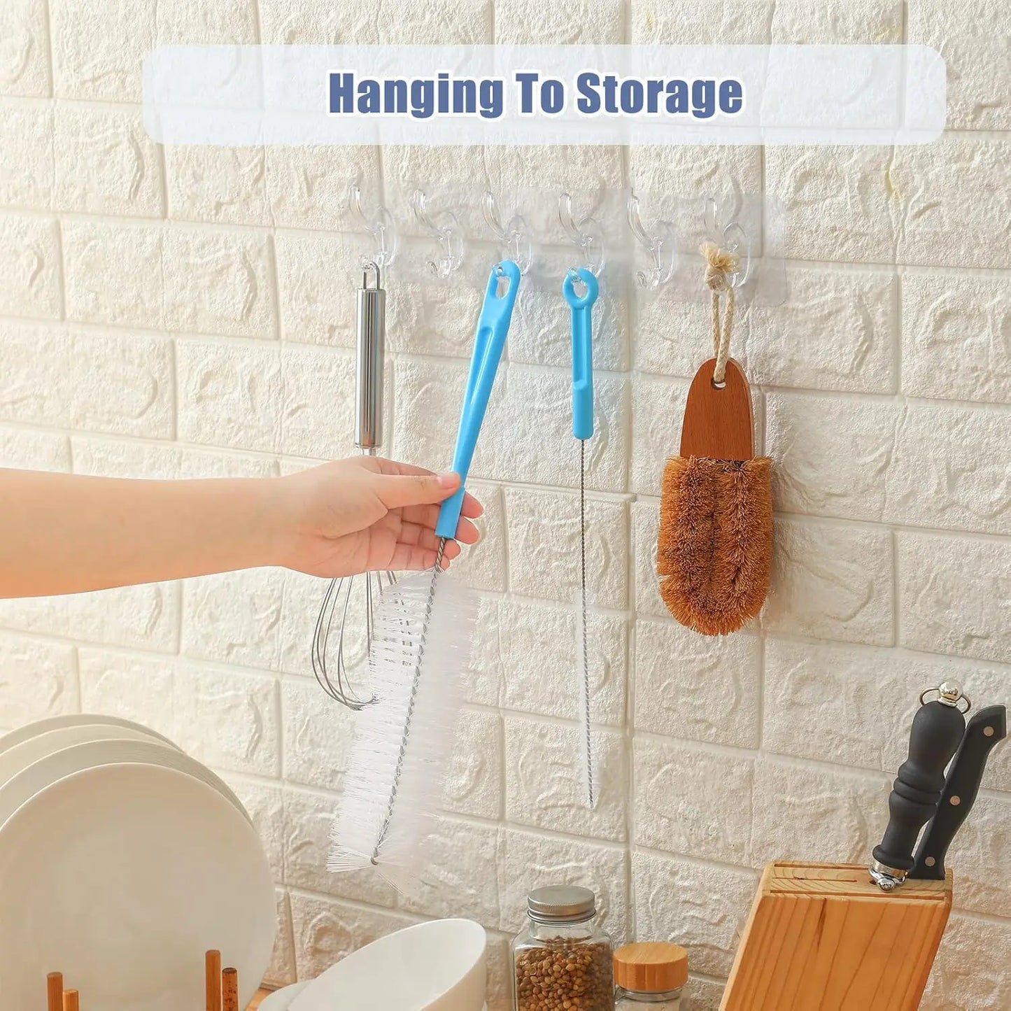 16" Bottle Brush Cleaner - Long Handle for Water Bottles | StriveRiseFit