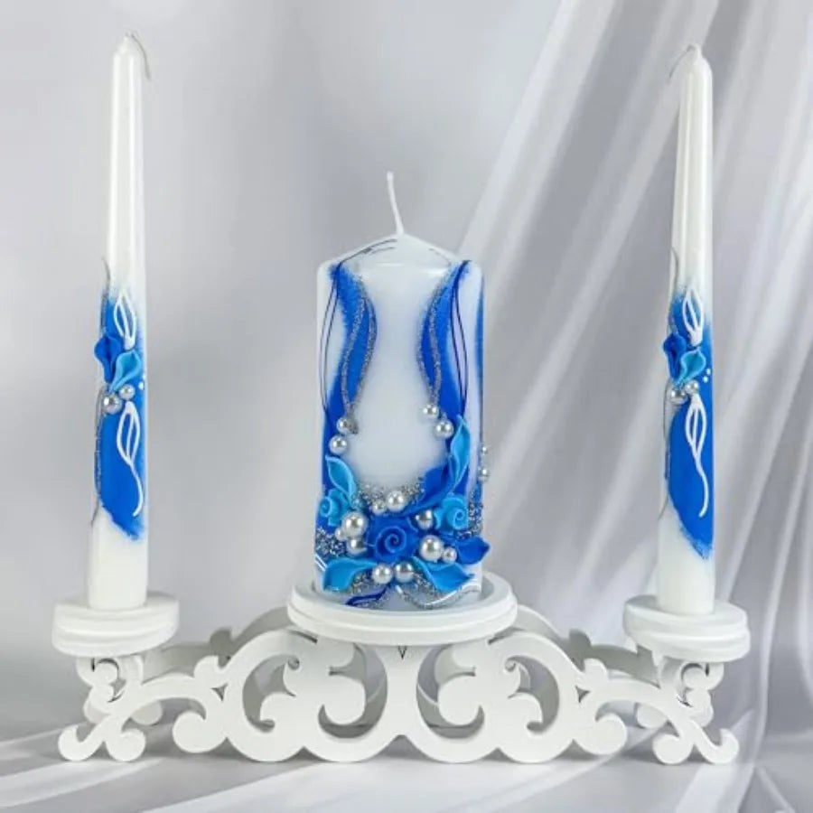 Wedding Unity Candle Set 6" Pillar & 10" Taper Candles | StriveRiseFit