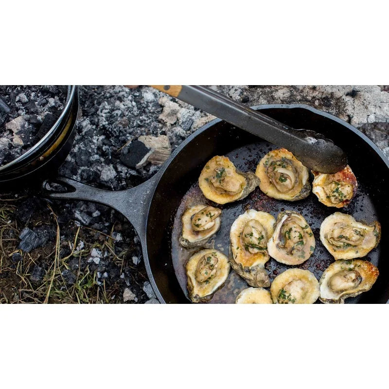 15 Inch Seasoned Cast Iron Skillet - Nonstick Induction Safe | StriveRiseFit.com