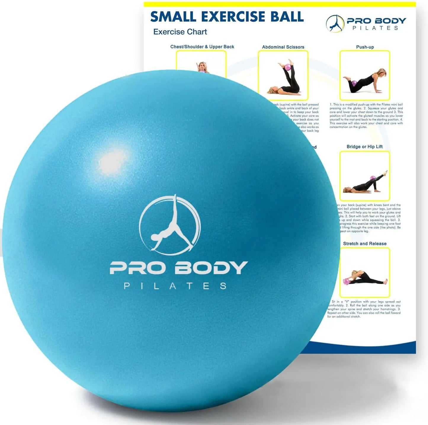 9-Inch Pilates Ball for Core Strength, Yoga, Barre & Physical Therapy | StriveRiseFit