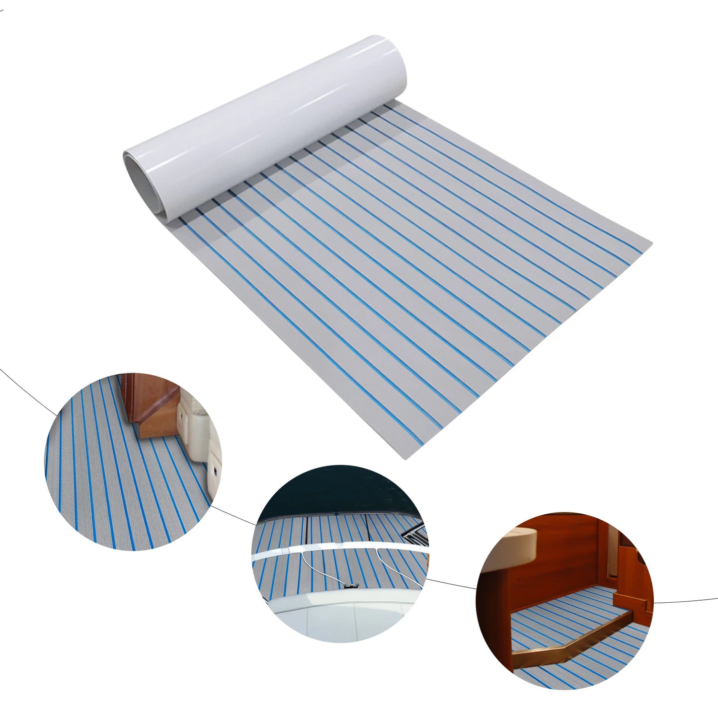 EVA Foam Boat Deck Mat 6mm Non-Slip Faux Teak Marine Decking Sheet | StriveRiseFit