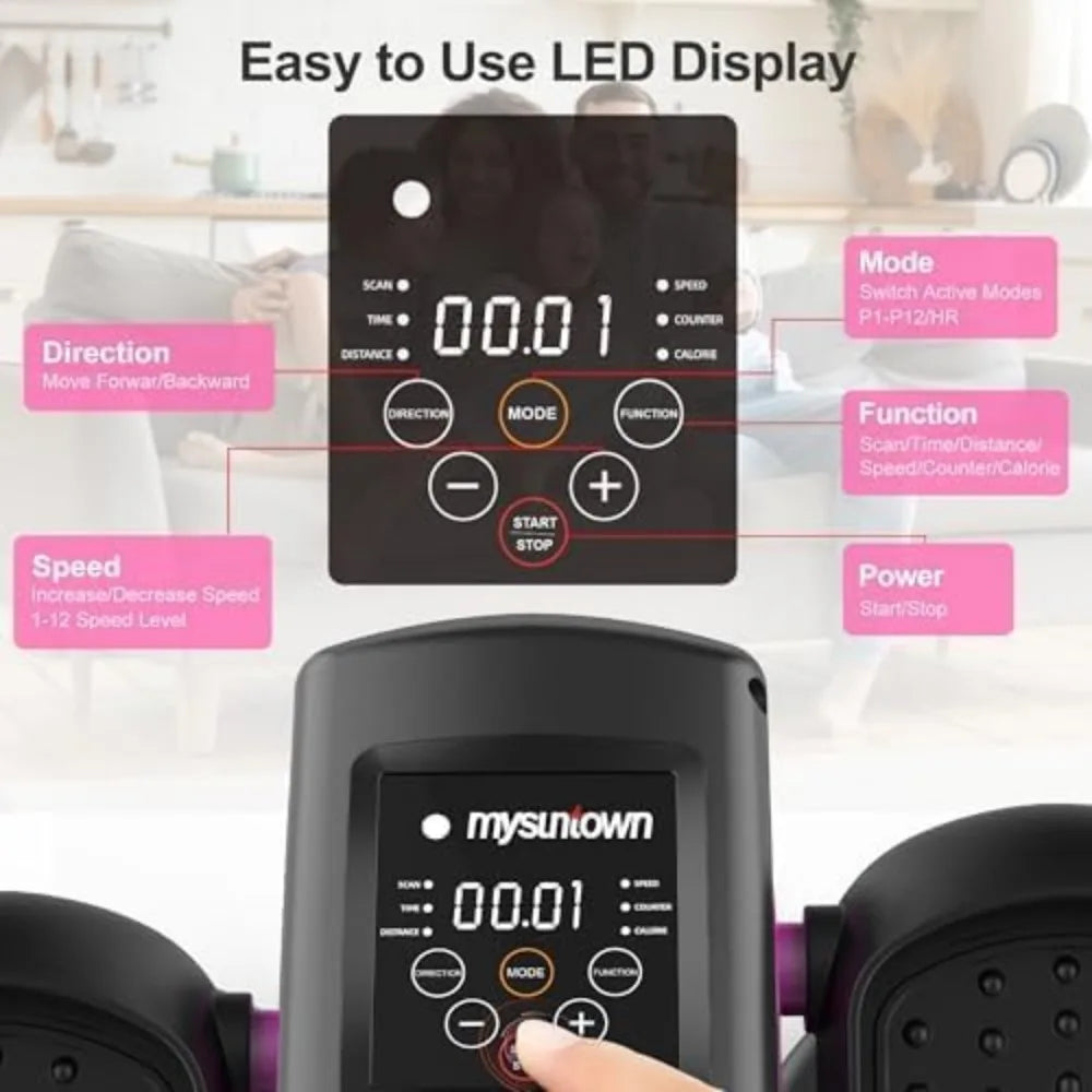 Under Table Elliptical, 12 speed, Remote Control Elliptical Leg Exerciser