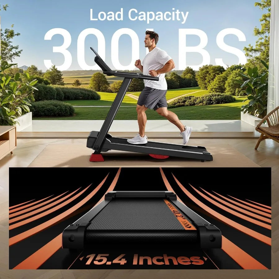 Folding Treadmill for Home - 15% Incline, 3.0HP Quiet Motor | StriveRiseFit.com