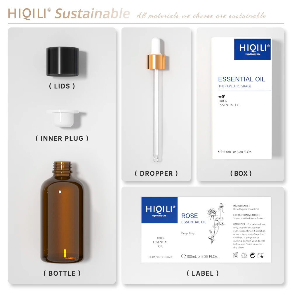 100% Pure Essential Oils 100ml | Aromatherapy & Diffuser | Multiple Scents | StriveRiseFit