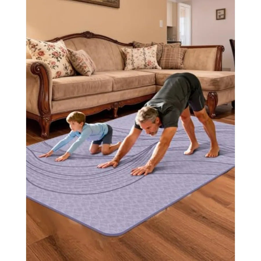 Extra Large Yoga Mat 75.5"x47.6", 10mm Thick Non-Slip TPE, 4 Colors | StriveRiseFit