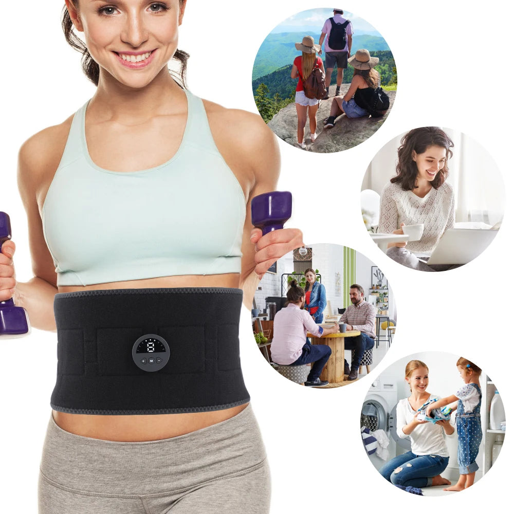 Electrical Muscle Stimulator ~ Abdominal Belt Trainer ~ Unisex Body Shaping, Fitness, Slimming and Massager