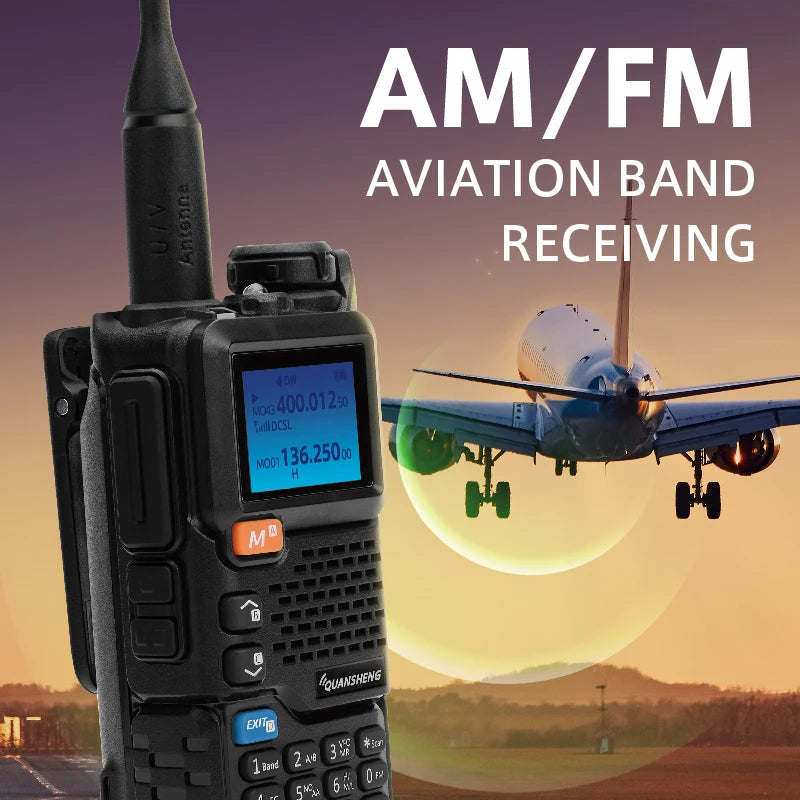 Quansheng UV5Rplus Walkie Talkie - Full Band Aviation Radio | StriveRiseFit