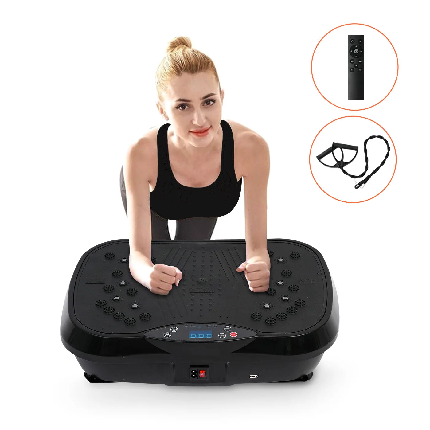 Vibration Plate Exercise Machine Fat-Burning Home Fitness, Weight Loss, Shaping Whole Body Workout Portable Fitness Equipment