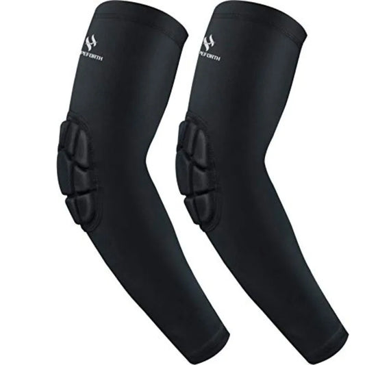 2-Pack Padded Elbow Sleeves Compression Arm Support for Sports & Protection | StriveRiseFit