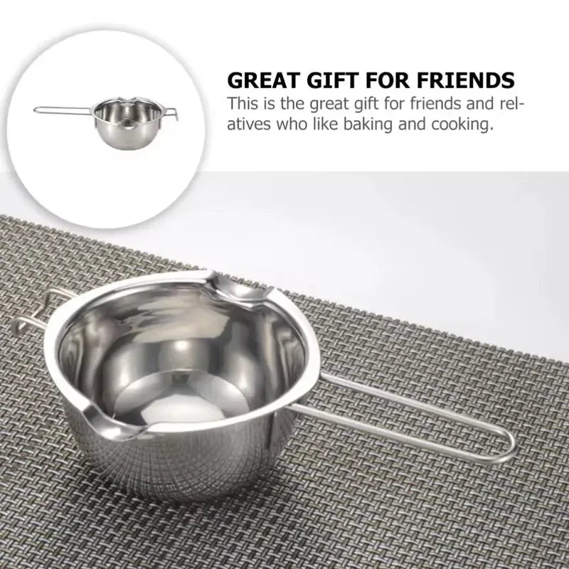 Stainless Steel Wax Melting Pot with Heat-Resistant Handle | StriveRiseFit