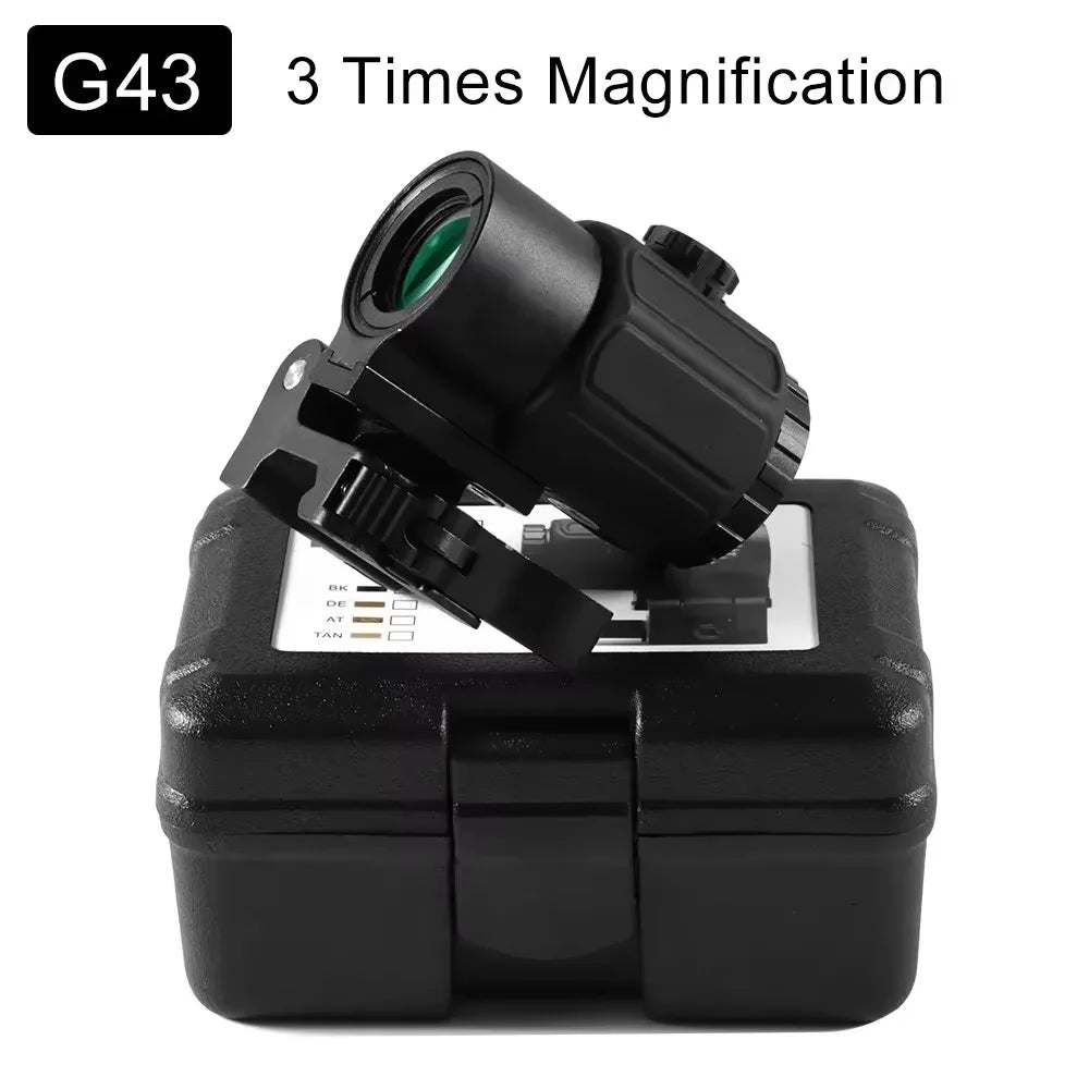 Rifle Magnifier Scope | G33 3.35x / G43 3x / G45 5x | Quick-Detach Side Mount for Picatinny Rail