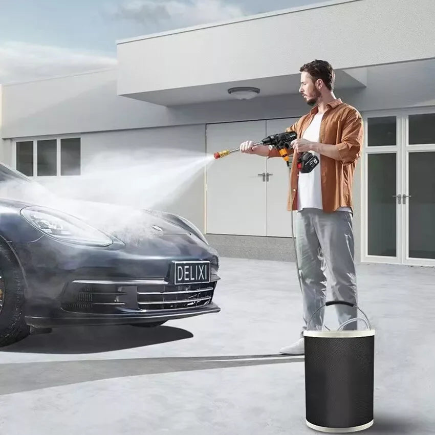 Cordless Electric Pressure Washer Gun — Portable Self-Priming Spray for Car, Home & Garden
