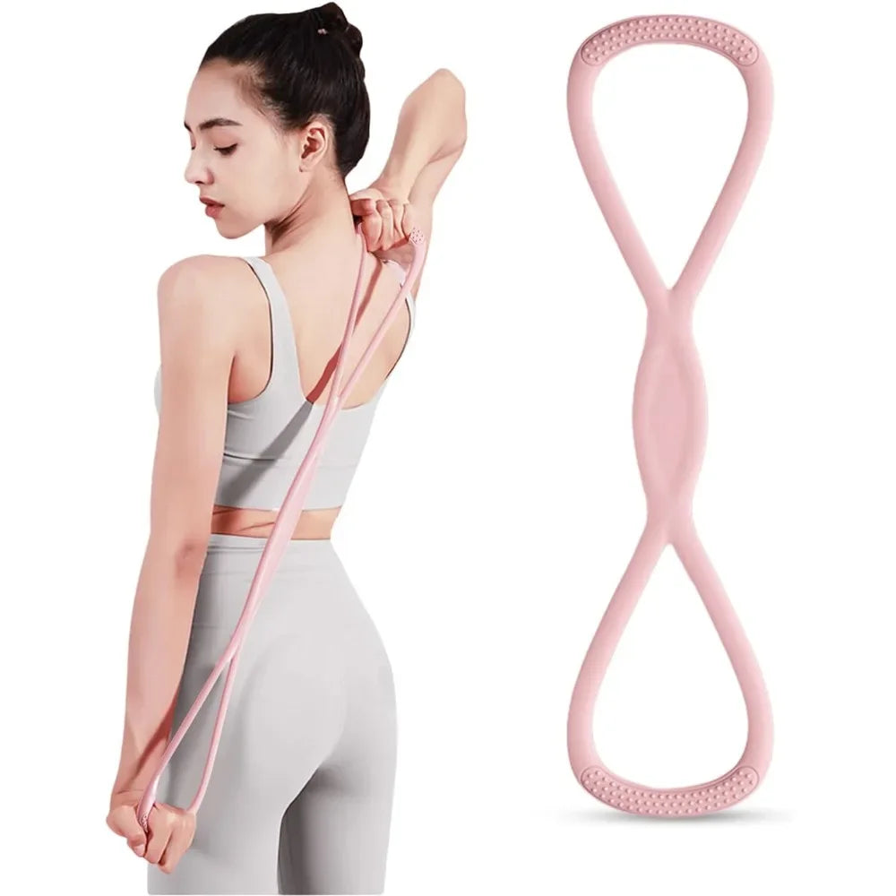 Figure 8 Resistance Band, 15 lbs Non-Slip for Strength & Posture Training | StriveRiseFit