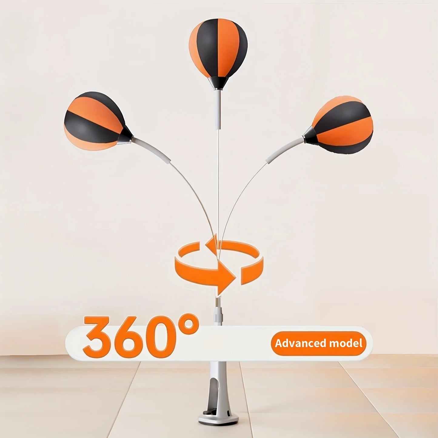 COBASPORT Indoor Reaction Punching Ball | Adjustable Speed & Height, Suction Cup, Adults & Youth