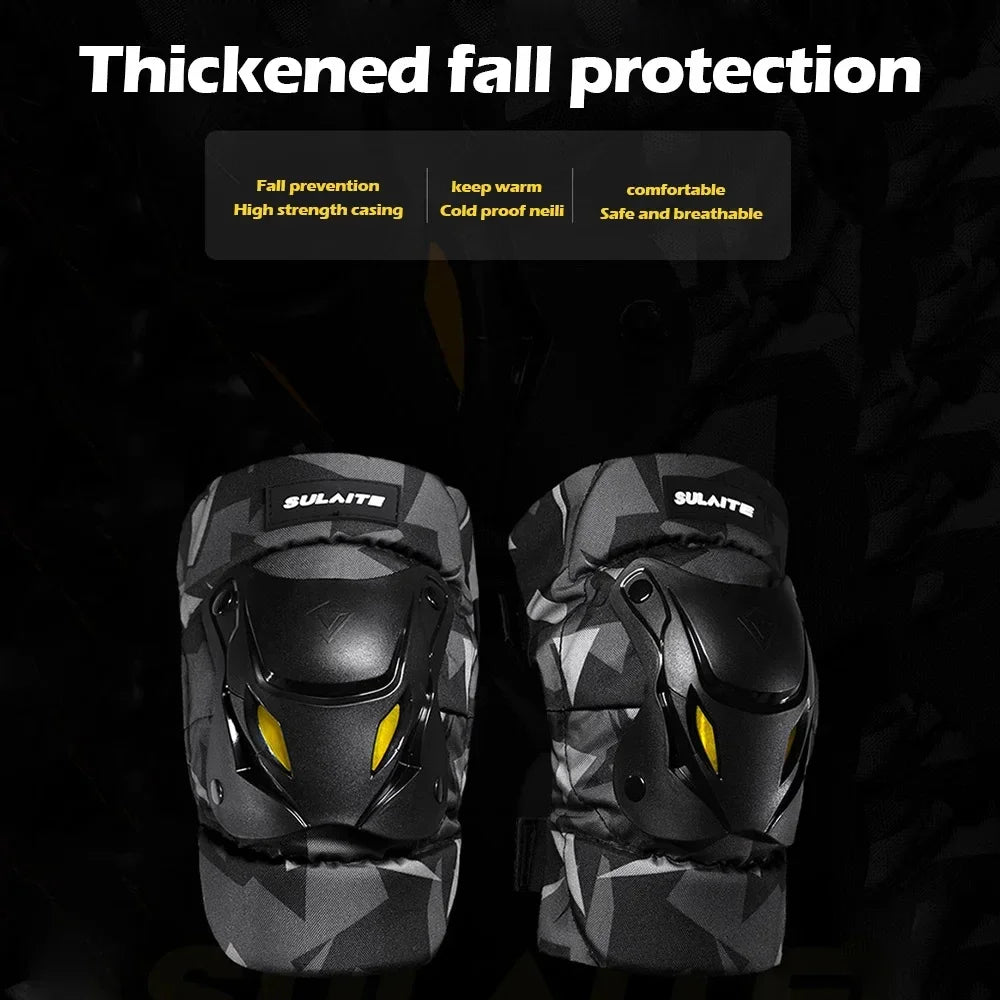 Motorcycle Knee & Elbow Guard Pads, PP Shell, EVA Foam & Reflective, Adjustable | StriveRiseFit