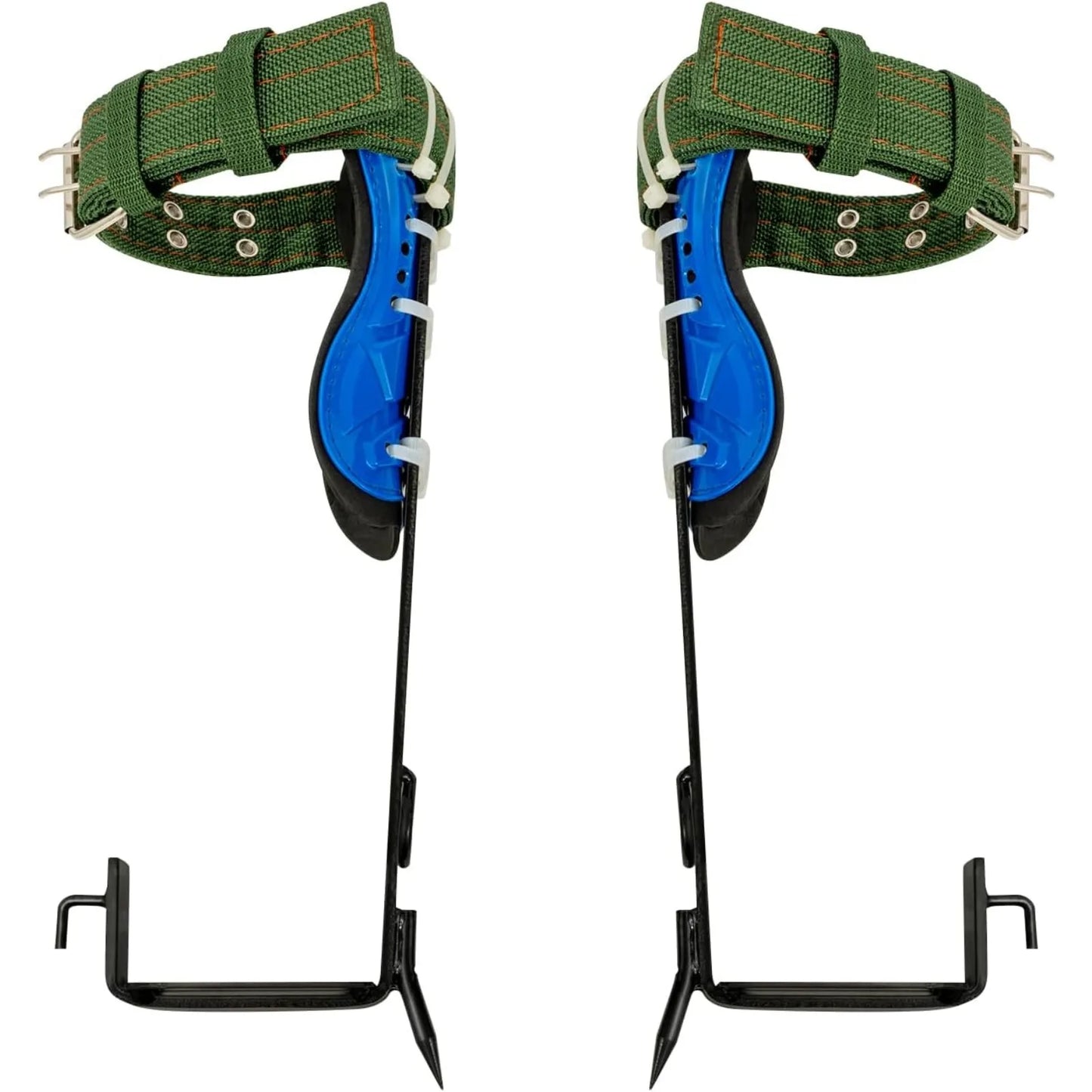 Tree Climbing Spike Set with Safety Belt, Lanyard & Straps - Tree Trimming, Hunting & Fruit Picking