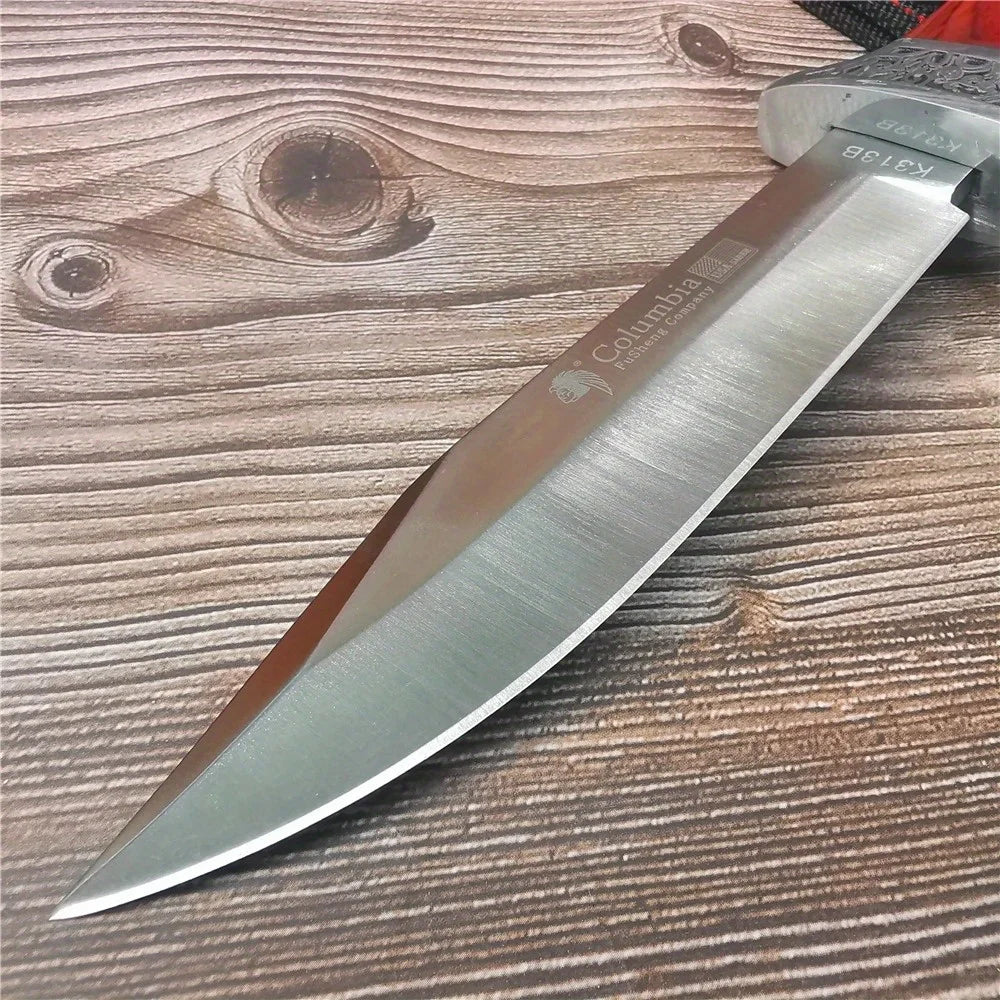 9Cr18MoV Fixed Blade Knife 10.4" Camping Hunting Survival Knife with Sheath | StriveRiseFit