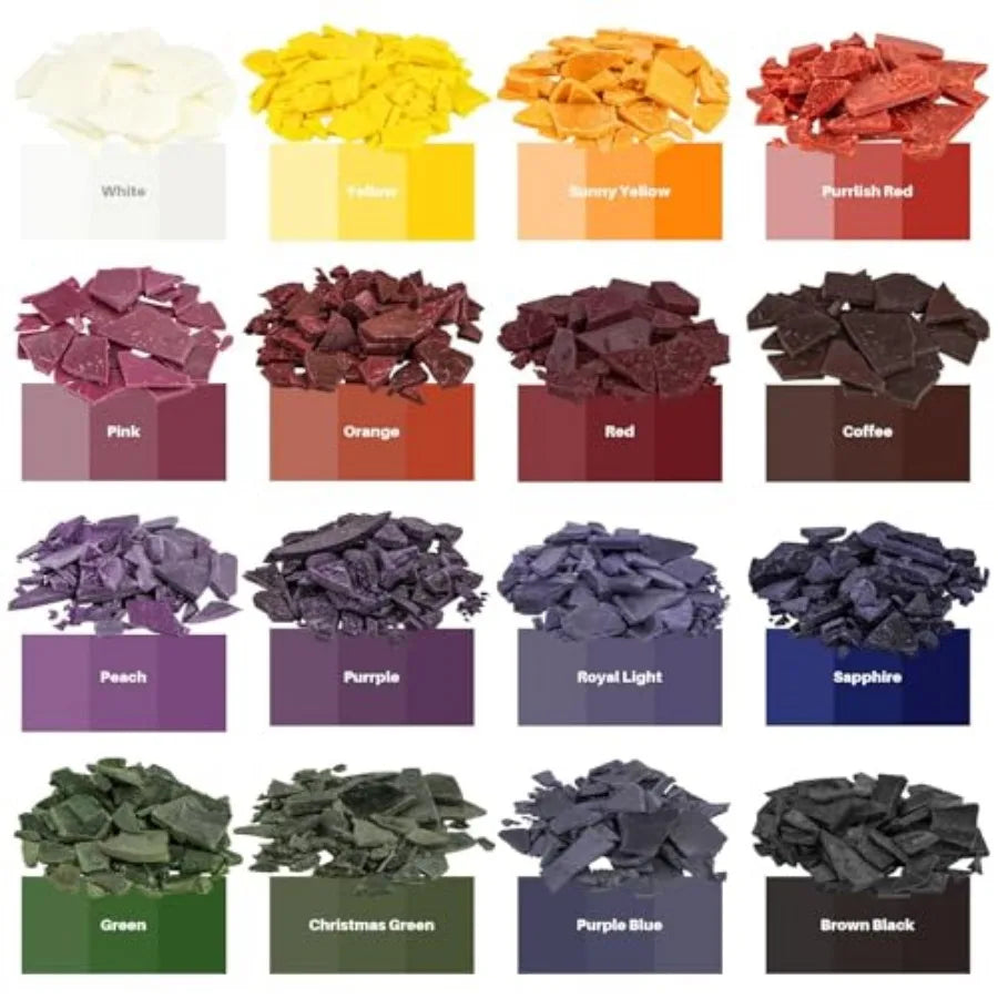 16-Color Soy Wax Candle Dye Set for Candle Making | StriveRiseFit