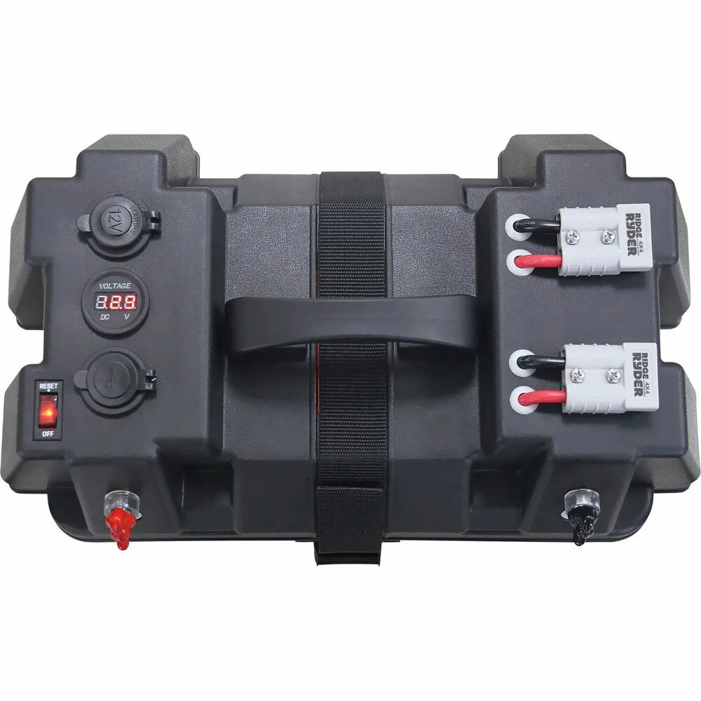 12V-24V Marine Battery Box — USB Charger, Voltmeter & Circuit Breaker | StriveRiseFit