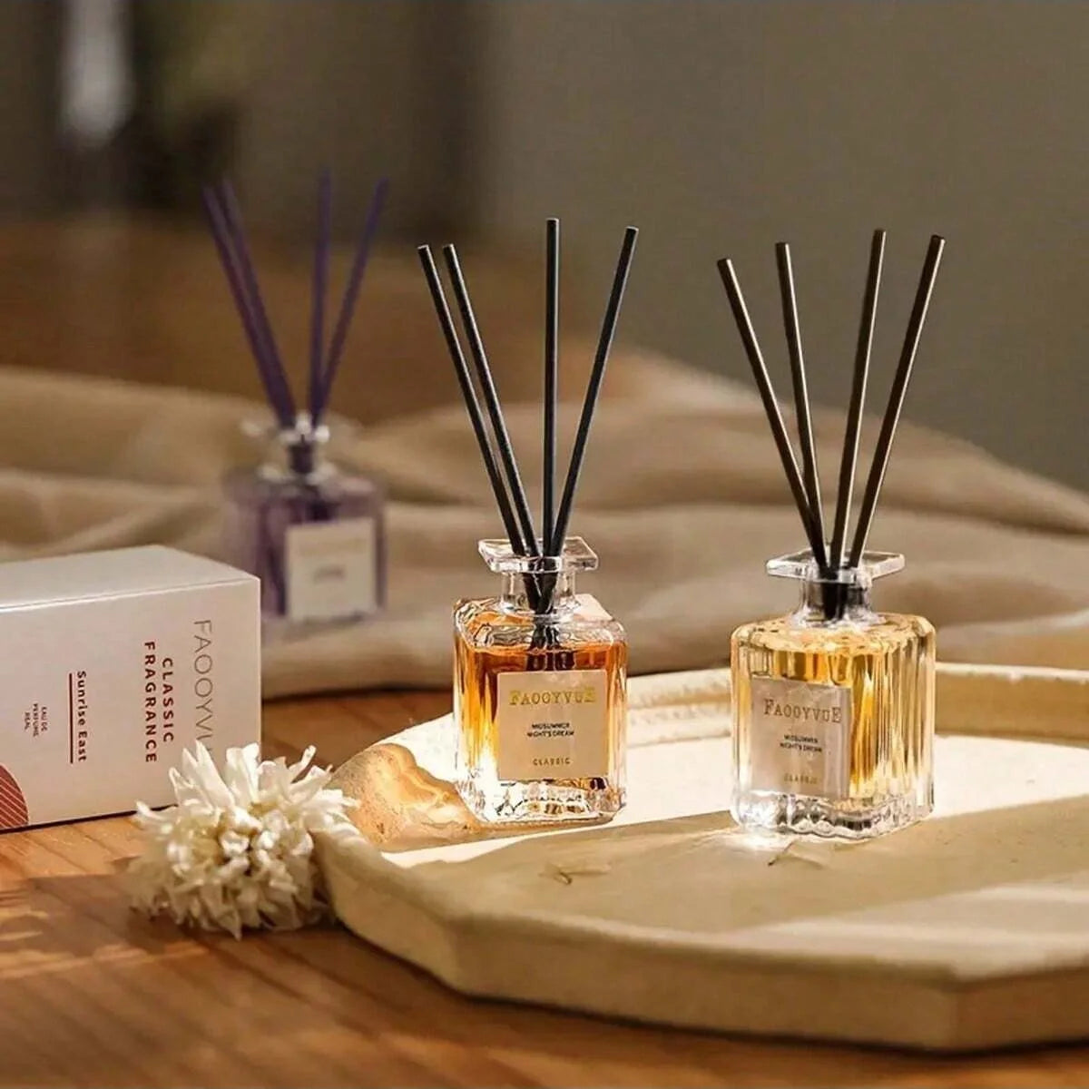 50ml Flameless Reed Diffuser Aromatherapy Fragrance Oil Air Freshener | StriveRiseFit