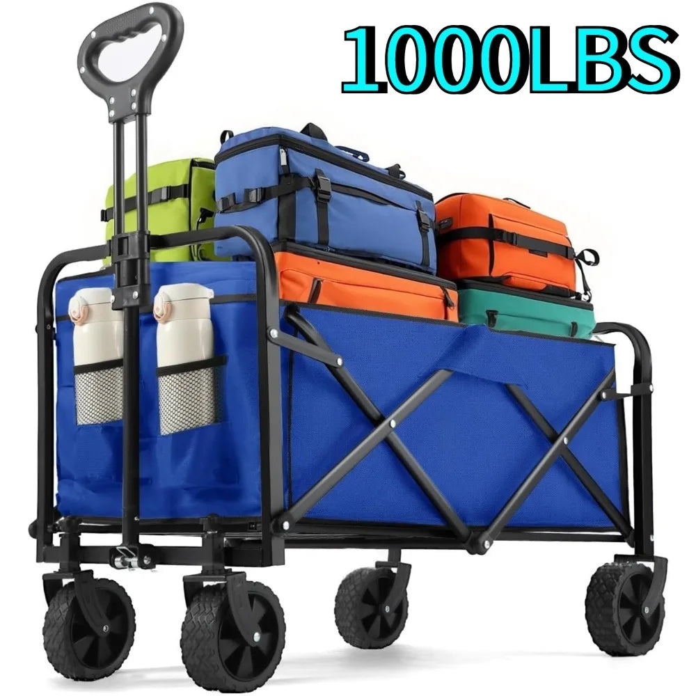 Heavy-Duty Collapsible Wagon Cart with All-Terrain Wheels | StriveRiseFit