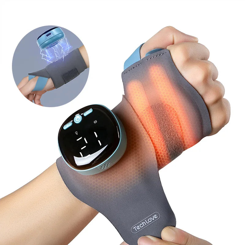 EMS Heating Wrist Massager | 5 Modes, 3 Heat Levels, Wrist Guard | StriveRiseFit