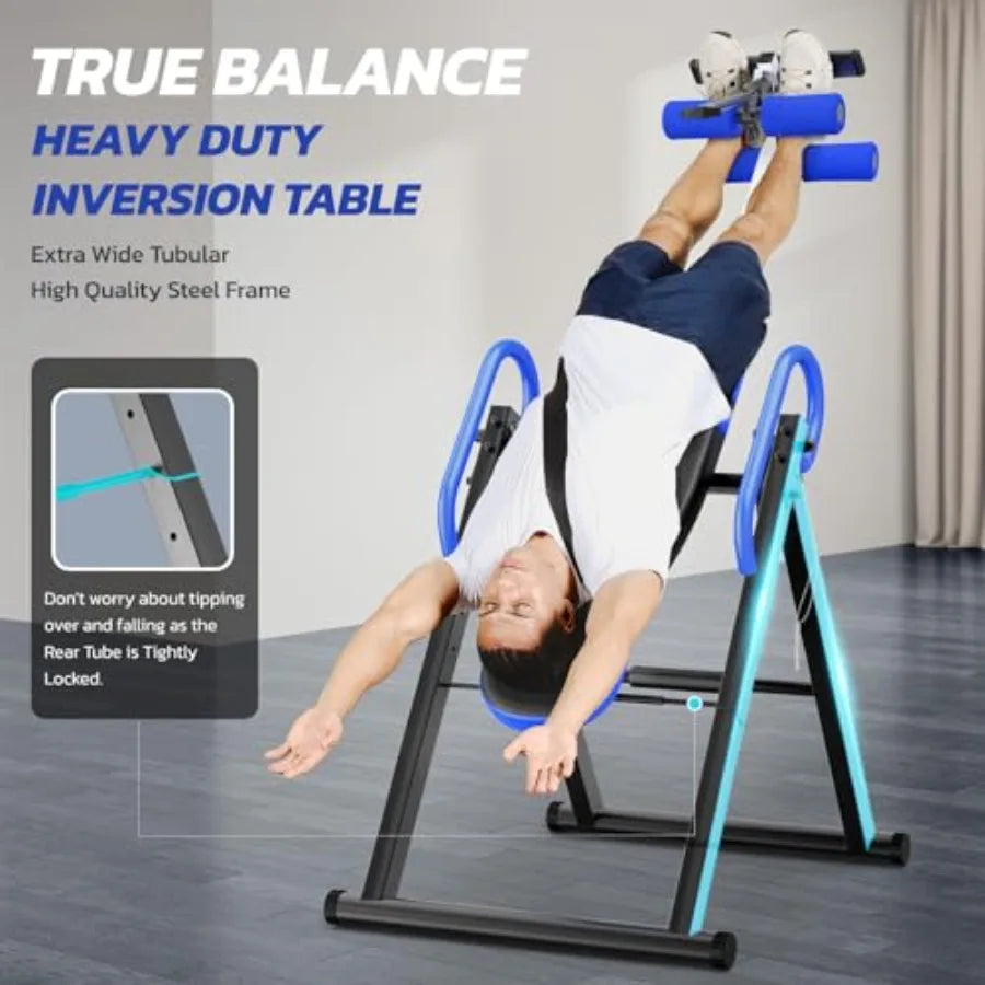 Gravity Inversion Table for Back Pain Relief with Lumbar Support & Easy Assembly | StriveRiseFit