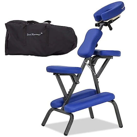 Portable Foldable Massage Chair | Adjustable Face Cradle, High-Density Cushion, Tattoo & Spa