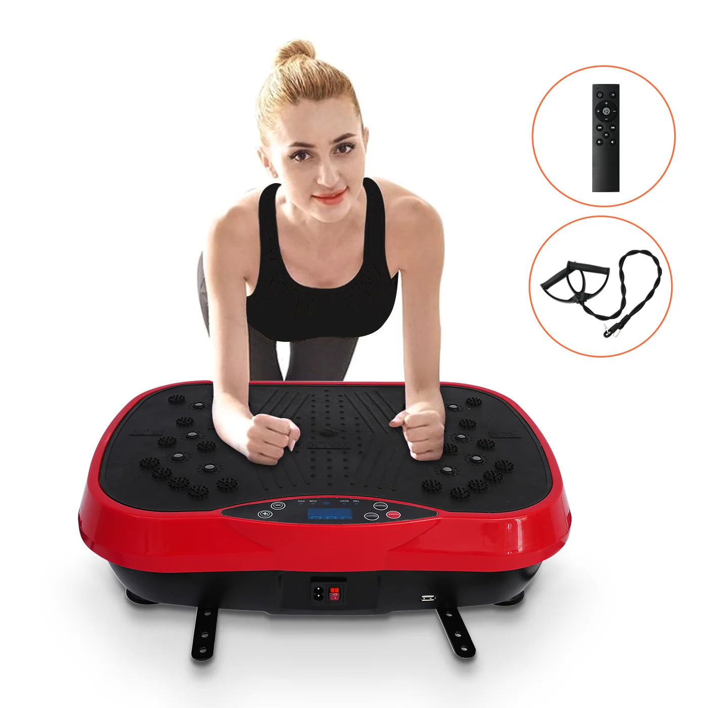 Vibration Plate Exercise Machine Fat-Burning Home Fitness, Weight Loss, Shaping Whole Body Workout Portable Fitness Equipment