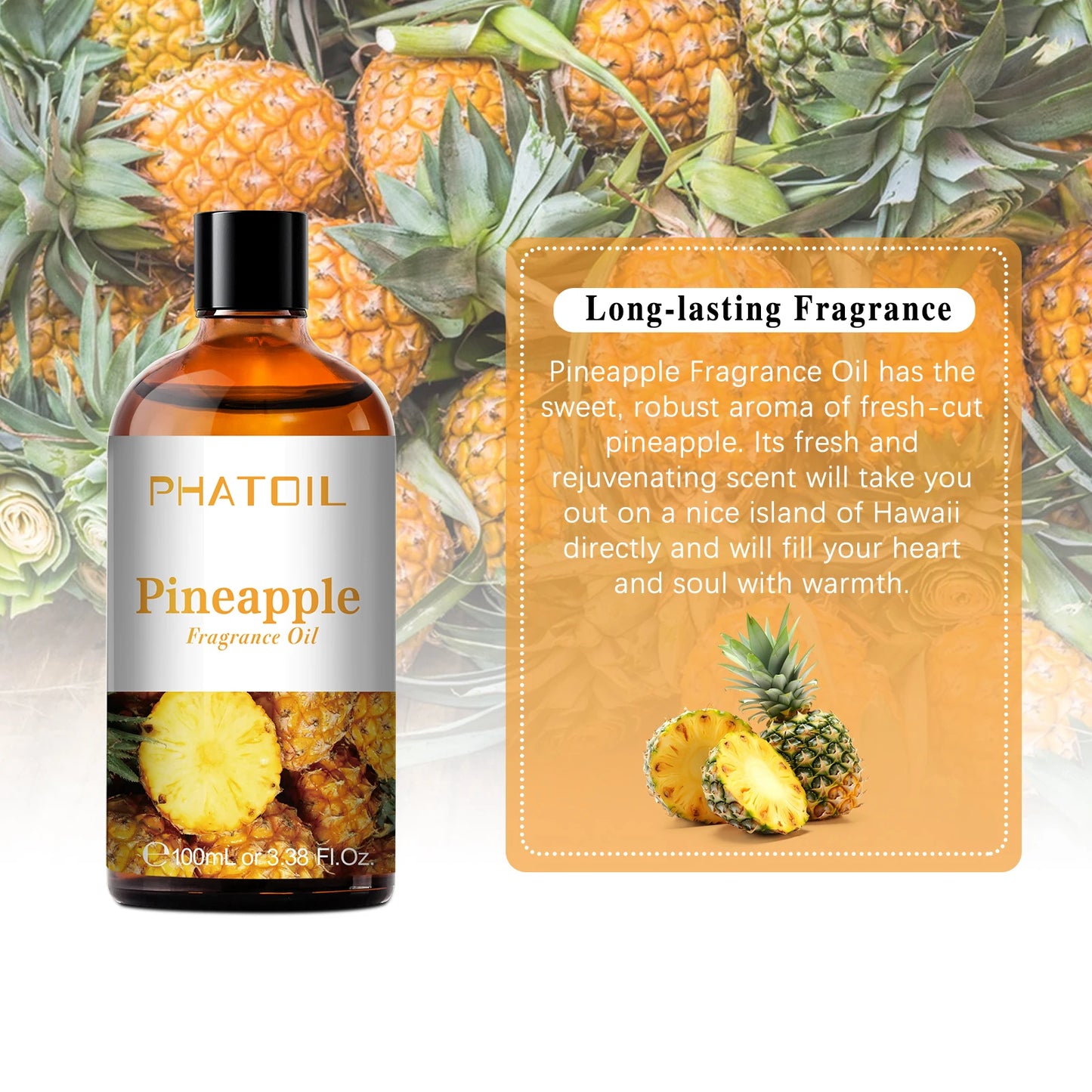 PHATOIL 100ML Fruit Fragrance Oils - Coconut, Vanilla, Apple & More | StriveRiseFit