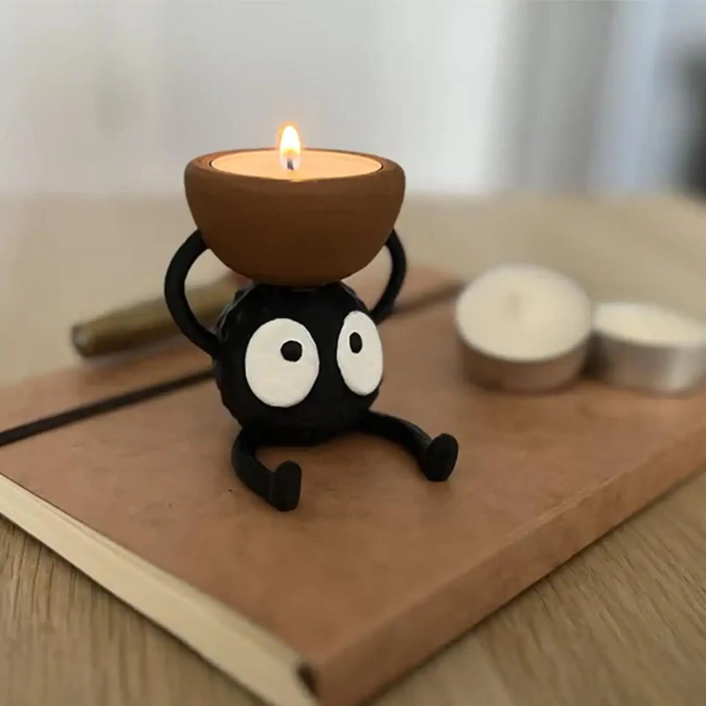 Briquette Tea Light Candle Holder 3D Printed Candlestick Stand | StriveRiseFit