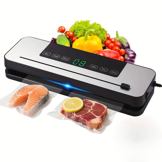Food Vacuum Sealer Machine – Automatic Vacuum Sealer with Dry & Moist Modes for Sous Vide & Kitchen Food Storage