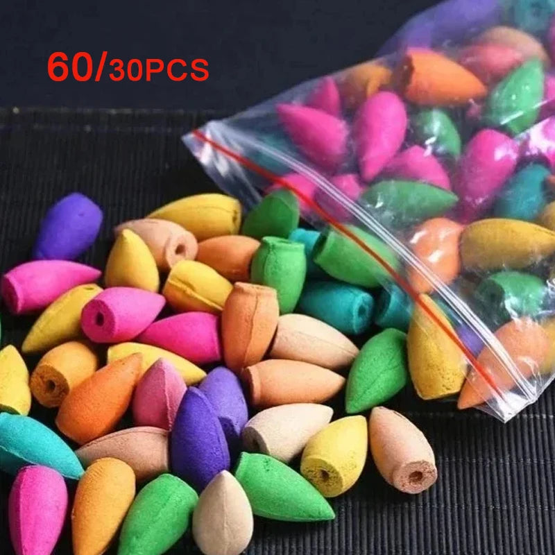 Backflow Incense Cones Mixed Natural Scents for Waterfall Burners | StriveRiseFit