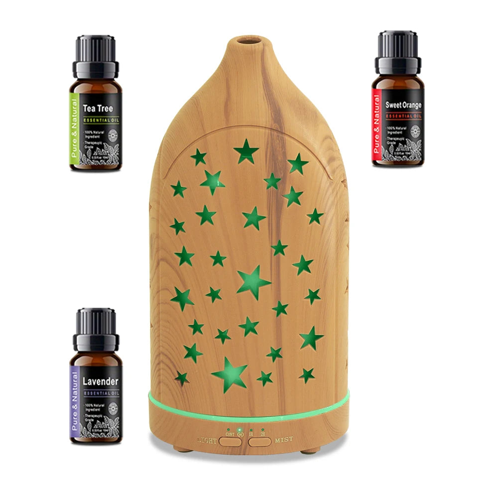 Essential Oil Diffuser with 7 Color Lights, Auto Shutoff, Quiet Ultrasonic  Ideal for Home, Office, Gifts & Spa