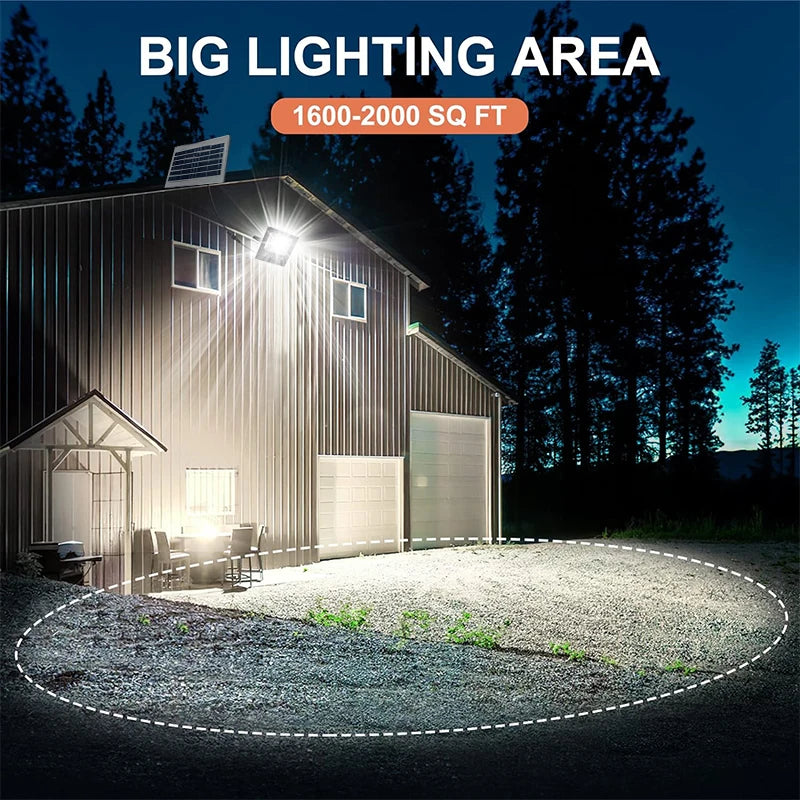 Solar LED Flood Light | 281 LEDs | IP67 | Auto On/Off | Remote Control | StriveRiseFit