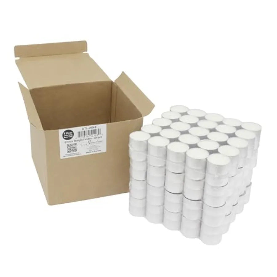 Unscented 8-Hour Extended Burn Tea Light Candles Bulk Pack | StriveRiseFit
