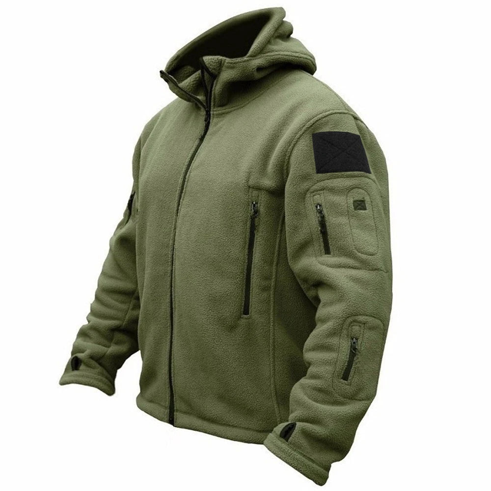 Men's Military Tactical Jacket - Winter Thermal Fleece Hooded Coat | StriveRiseFit
