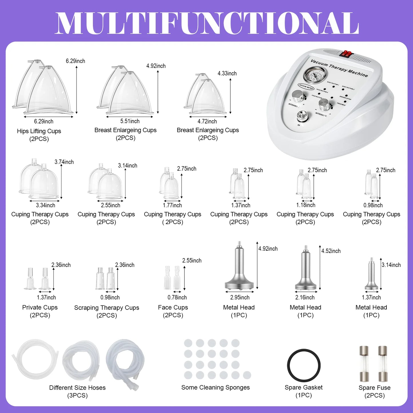 Electric Vacuum Pump Massage Device - Breast & Body Shaping