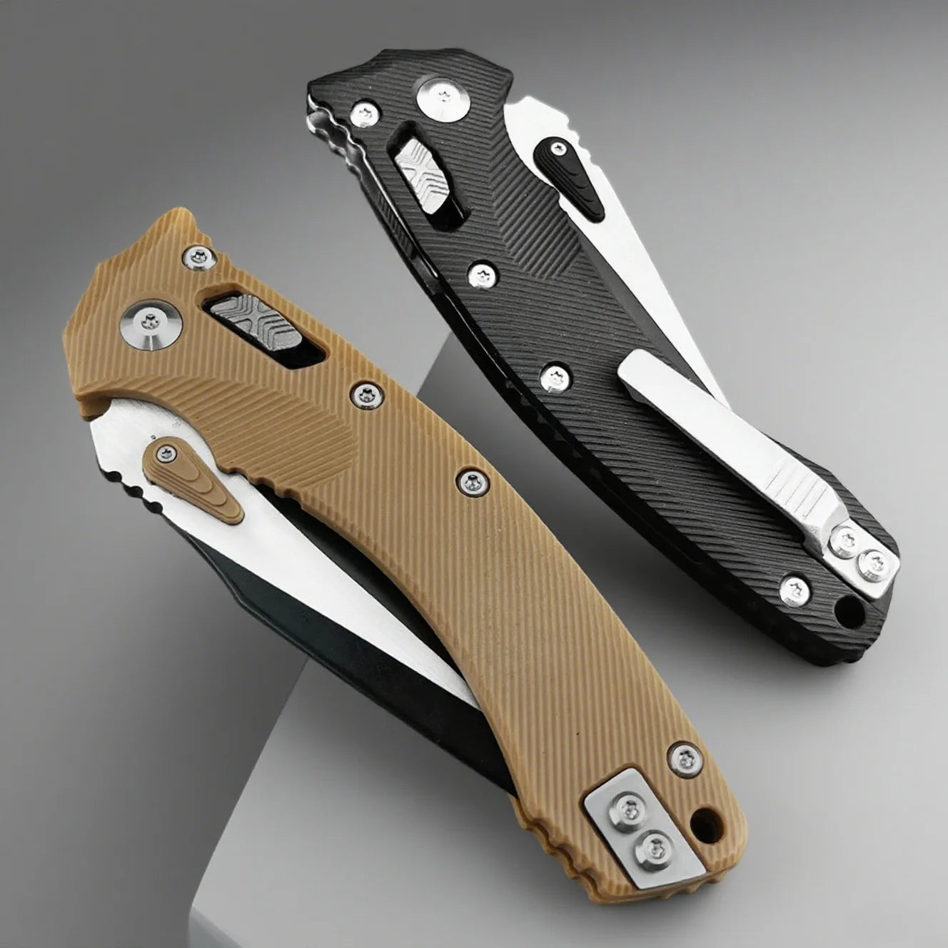 Micro MSI Folding Pocket Knife - 8Cr13MoV Blade, Nylon Fiber Handle, Survival & EDC