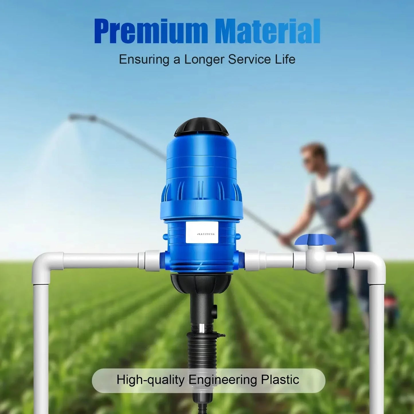 Automatic Fertilizer Injector Dispenser, Water-Driven Proportional with Hose & Accessories | StriveRiseFit